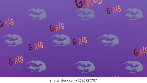 Image of girls texts on purple background. girl power, positive female strength and independence concept digitally generated image. - Powered by Shutterstock