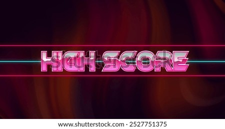 Image of glitch effect over challenge accepted text against red digital wave on black background. image game and entertainment technology concept