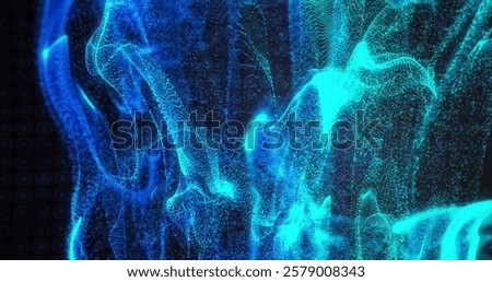 Image of glowing network of connections over pattern on black background. Global connections, computing and data processing concept digitally generated image.