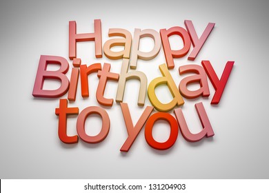 An image of a Happy Birthday to you greeting - Powered by Shutterstock