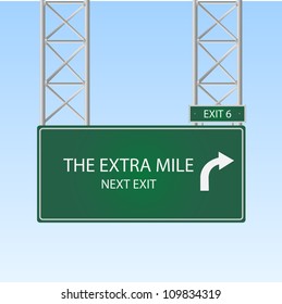 Image Of A Highway Sign With An Exit To 