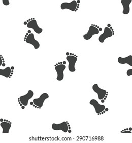 Illustrated Footprints Forming Spiral Stock Illustration 128860498 ...