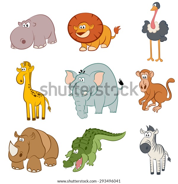 Image Icons African Animals Stock Illustration 293496041 | Shutterstock