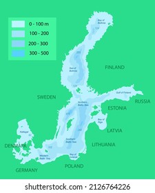 Image Illustration Of Baltic Sea Map