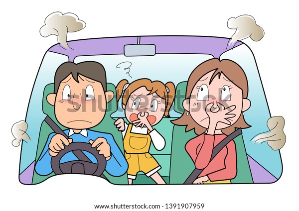 Image Illustration Car Interior That Smells Stock Image