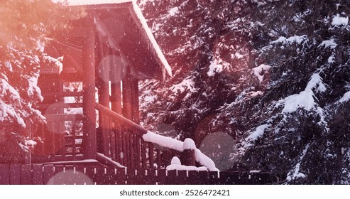 Image of light spots over landscape. International mountain day and celebration concept digitally generated image. - Powered by Shutterstock