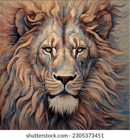 image of lion painting art - Powered by Shutterstock