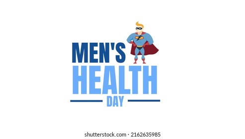 Image Of Mens Health Week Text Over White Background. Mens Health Week Concept Digitally Generated Image.