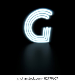 Image Neon Letter G Against Dark Stock Illustration 82779607 | Shutterstock