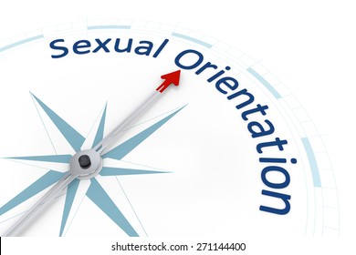 An Image Of A Nice Blue Compass With The Word Sexual Orientation