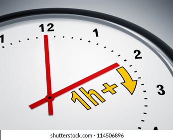 An image of a nice clock showing daylight saving time - Powered by Shutterstock