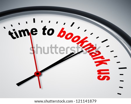 An image of a nice clock with time to bookmark us