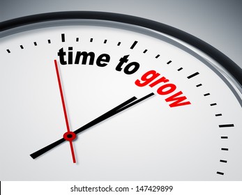 An image of a nice clock with time to grow