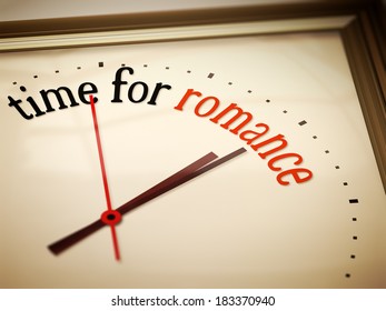 An image of a nice clock with time for romance