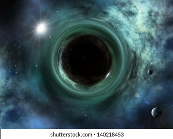 An Image Of A Nice Space Singularity Black Hole