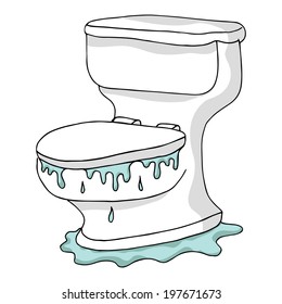 Clogged Toilet Cartoon Stock Illustrations, Images & Vectors | Shutterstock