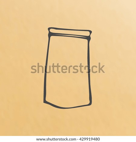 image of paper bag, scetch packing