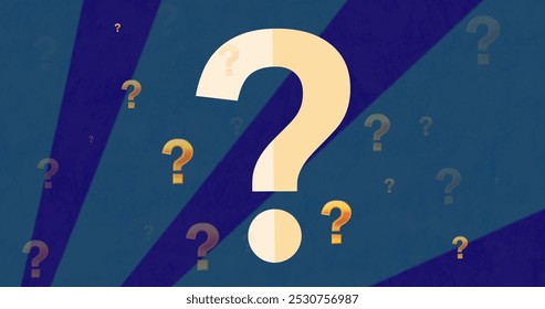 Image of question marks over national mentoring month. Global education and digital interface concept digitally generated image. - Powered by Shutterstock