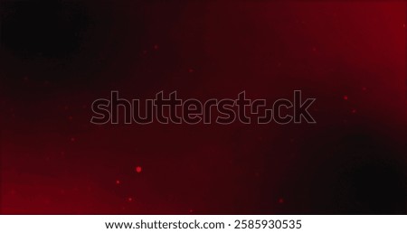 Image of red spots falling on black background. Abstract background and digital interface concept digitally generated image.