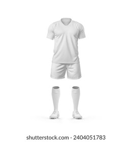 an image of a Rugby Player Uniform with a Insert Collar isolated on a white background - Powered by Shutterstock