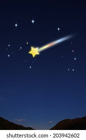 An Image of Shooting Star