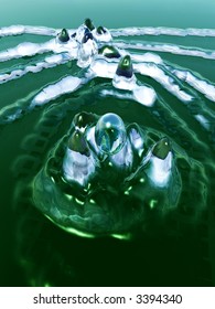 An image of some water that has been splashed.