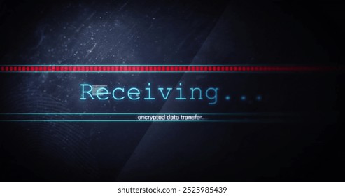 Image of text and data processing over dark background. Global finance, business, connections, computing and data processing concept digitally generated image.