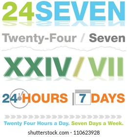 An image of a twenty-four-seven design set.