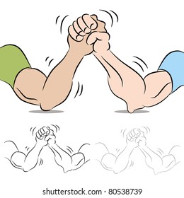 501 Arm wrestling drawing Images, Stock Photos & Vectors | Shutterstock