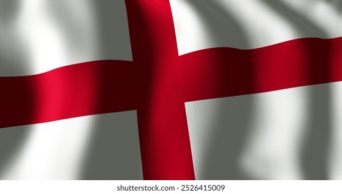 Image of waving flag of england. Rugby, six nations, sports, competition and nationality concept digitally generated image. - Powered by Shutterstock