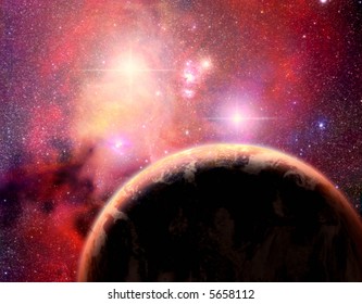 An Imaginary Planet In A Binary Star System