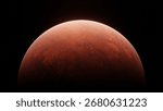 Imaginary Red Planet 3D Render for background, wallpaper, cover, web, etc.
