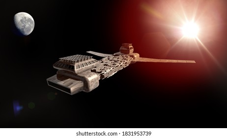 An Imaginary Spaceship. 3d Illustration