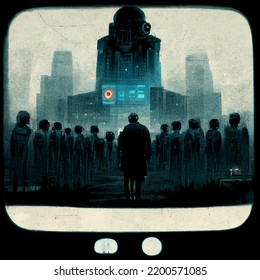 Imagine A World Where Your Government Is Watching Your Every Move. It's Not That Far Away. Your Privacy Is Over. This Image Shows A  A Scenario That The Government Is The  Absolute Ruler.