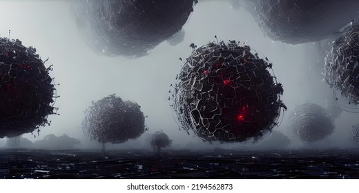 Immense Futuristic Mega Structures Powering An Advanced Alien Civilization