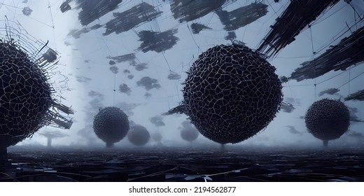 Immense Futuristic Mega Structures Powering An Advanced Alien Civilization