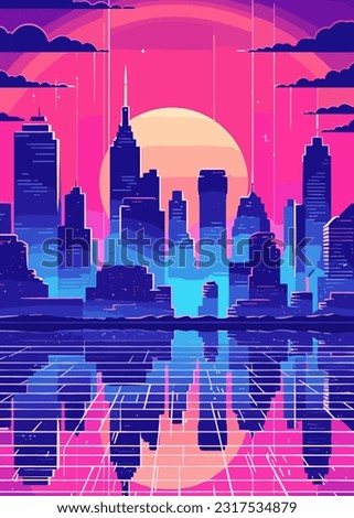 Immerse yourself in the mesmerizing world of city synthwave design! Step into a retro-futuristic realm where neon lights illuminate towering skyscrapers,futuristic designs transport you to ...........