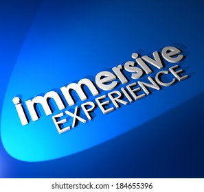 Immersive Experience 3d Word Background Total Involvement