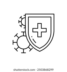 immune system icon vector on white background, immune system logo design template - Powered by Shutterstock