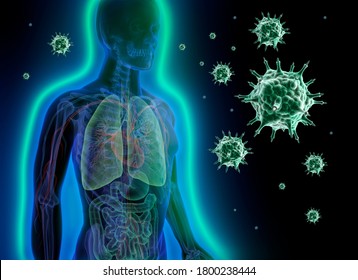 Immunity Against Coronavirus Medical Illustration 3d Stock Illustration ...