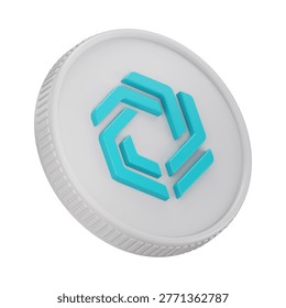 Immutable IMX Cryptocurrency Coin 3D Render Illustration
