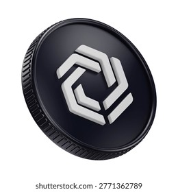 Immutable IMX Cryptocurrency Coin 3D Render Illustration

