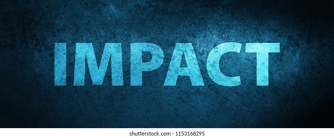 Impact Isolated On Special Blue Banner Background Abstract Illustration