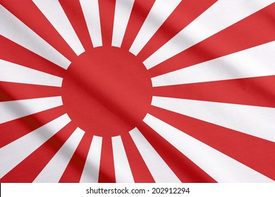 Imperial Japanese Navy Flag Waving