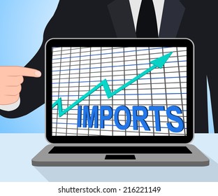 Imports Graph Chart Displaying Increase Purchase Abroad