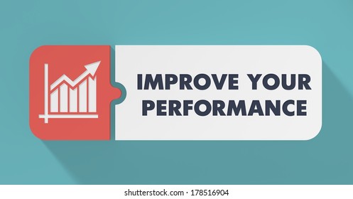 Improve Your Performance Concept in Flat Design with Long Shadows.