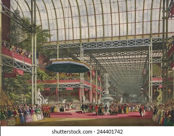 The Inauguration Of The Great Industrial Exhibition Of 1851.