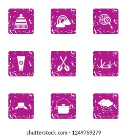 Incident icons set. Grunge set of 9 incident icons for web isolated on white background - Powered by Shutterstock