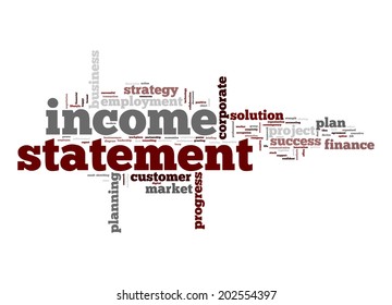 Income Statement Word Cloud