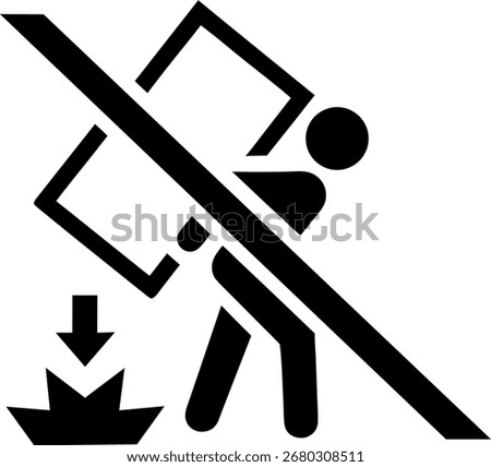 Incorrect way of transporting - moving packaging, packaging guidance